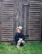 Eden in classic 'hat' pose in Warwick Road 2000